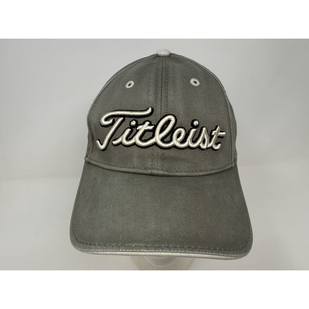 Titleist By New Era Golf Adjustable Strap Back Hat Cap Gray‎